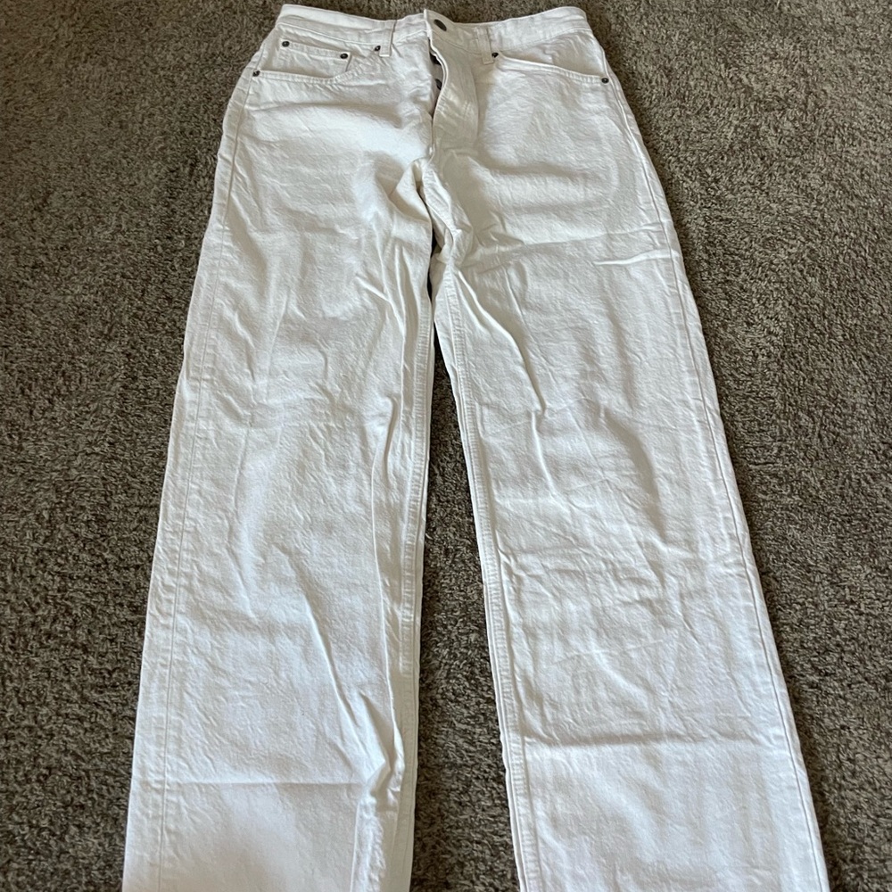 Zara Beige Flare & Wide Leg Jeans